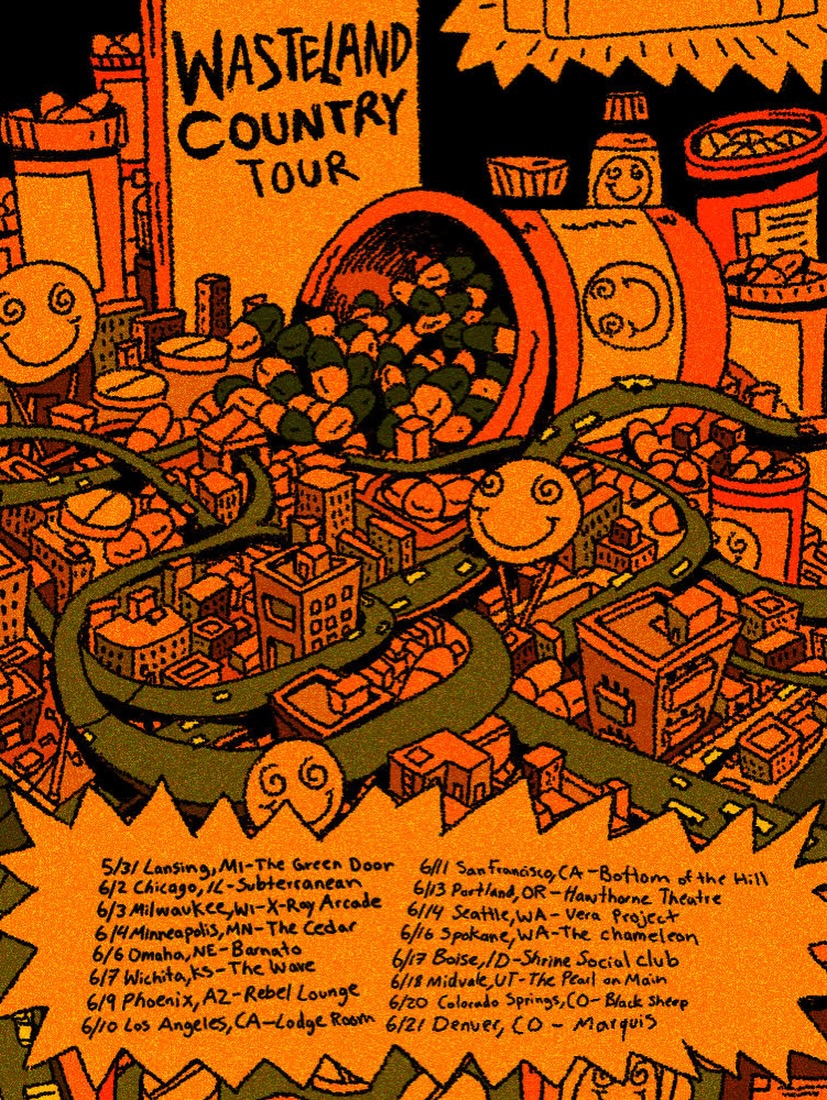 Moon Walker The Wasteland Country Tour Poster 2026