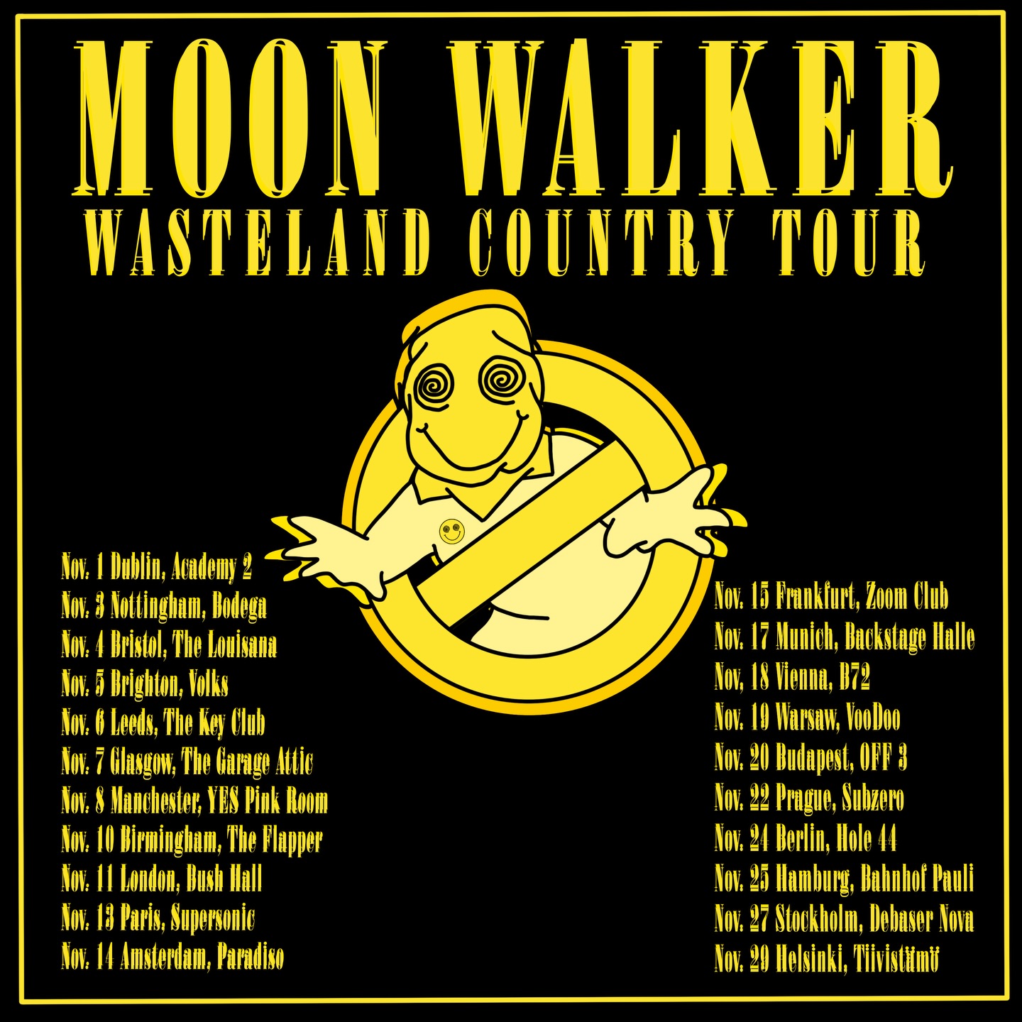 Moon Walker The Wasteland Country Tour Poster 2026
